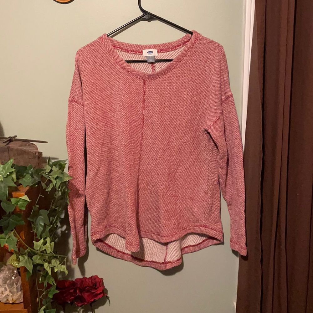 Lightweight knit red sweater